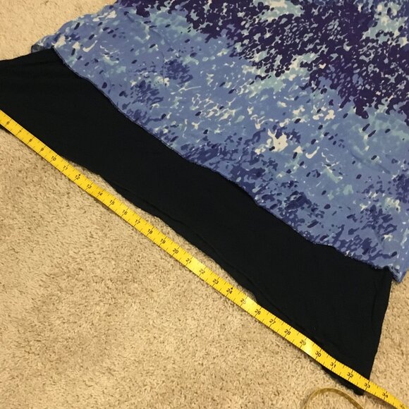 Papa Vancouver Womens Flowy Bi-layer Sleeveless Rayon Boho Dress - M - Picture 14 of 15